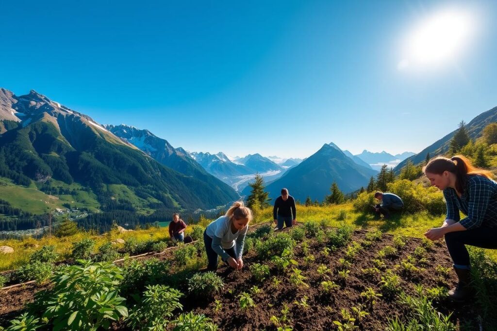 Alpine conservation efforts in action